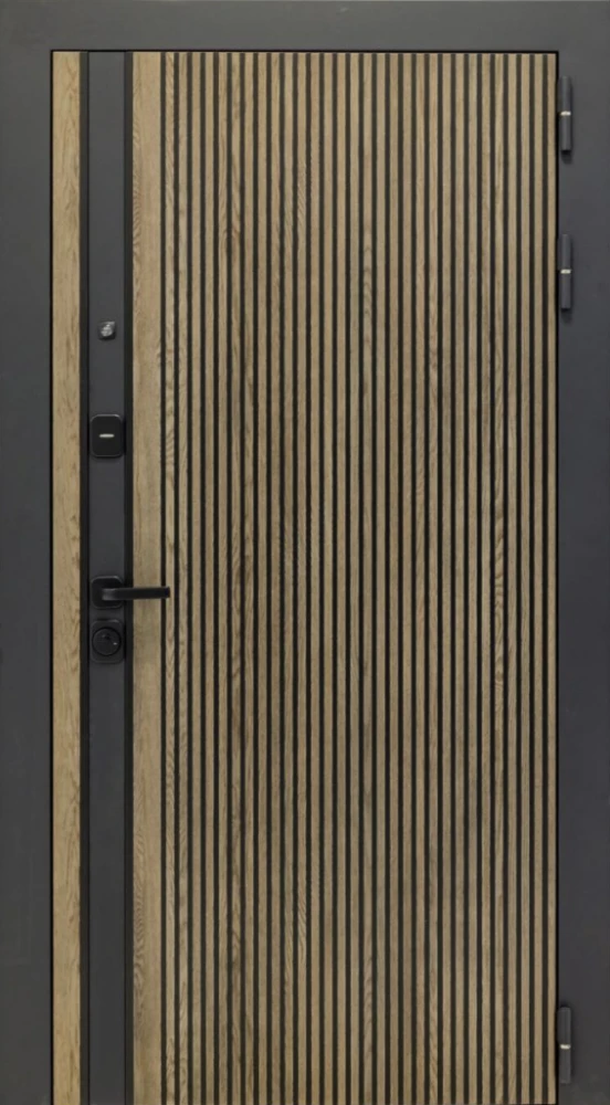 Входная дверь ДвериПРО Rosna Без фрезеровки Дуб арктик горизонт DPRO221131 внешняя сторона